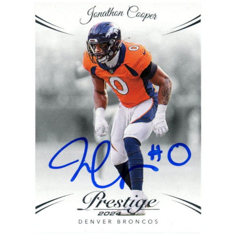 Jonathon Cooper Autographed 24 Panini Prestige #92 Trading Card Beckett W 52803