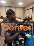 Travis Hunter Autographed Colorado Buffaloes Pro Helmet Heisman Beckett W 57945