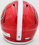 FRED WARNER AUTOGRAPHED 49ERS FLASH RED FULL SIZE SPEED HELMET BECKETT 231910