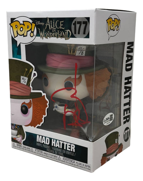 Johnny Depp Signed Alice In Wonderland Funko Pop #177 JSA