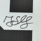 Framed Autographed/Signed Greg Lloyd 35x39 Pittsburgh Black Jersey Beckett COA