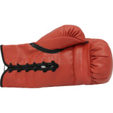 Sugar Ray Leonard Autographed/Signed Red Left Boxing Glove Beckett 44770