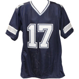 Brandon Aubrey Autographed Pro Style Size XL Blue Jersey Beckett Witness 50945