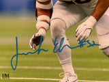 Jonah Elliss Autographed Broncos 8x10 Photo (Road White - In Stance) BAS COA