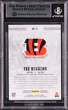 Bengals Tee Higgins Signed 2020 Panini Illusions Retail #21 Card BAS Slabbed