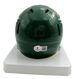 Vince Papale Eagles Signed/Autographed Green Mini Football Helmet Beckett 199607