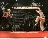 Ralph Macchio William Zabka Signed 16x20 Karate Kid Face Off Photo JSA