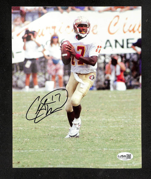 Charlie Ward Signed/Autographed 8x10 Photo Florida State Heisman JSA 214264