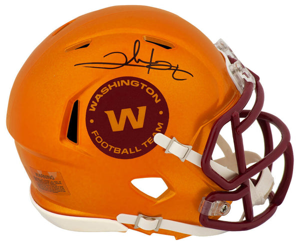 Clinton Portis Signed Washington Football Team FLASH Riddell Mini Helmet -SS COA