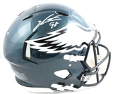 Jalen Carter Autographed Eagles F/S Speed Authentic Helmet - Beckett W Hologram
