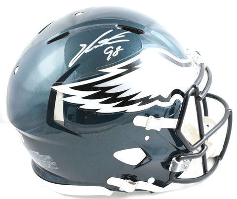 Jalen Carter Autographed Eagles F/S Speed Authentic Helmet - Beckett W Hologram
