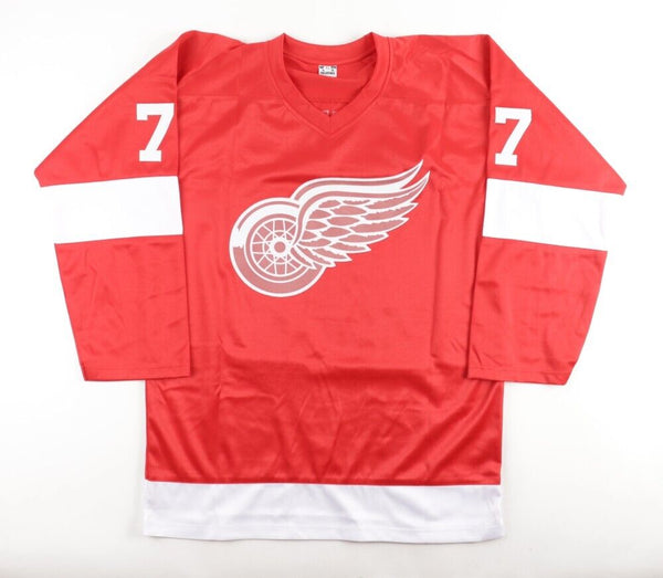 Lot Detail - Bob Probert Autographed Red Wings Jersey
