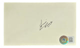 Jim Ringo Green Bay Packers Signed Index Card BAS BL59896