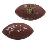 Ricky Williams Signed Miami Dolphins Composite Leather Super Grip Football - 420