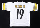 Calvin Austin III Signed Pittsburgh Steelers Jersey (Beckett) 2022 Draft Pck W.R