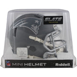 Rob Gronkowski Autographed New England Patriots Slate Mini Helmet Radtke 49851