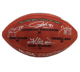 2017 HOF Class Signed Wilson Authentic HOF Logo Football- K Warner, M Andersen
