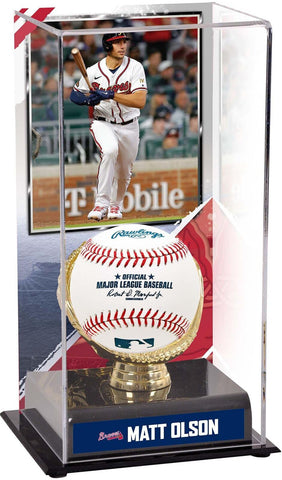 Matt Olson Atlanta Braves Gold Glove Display Case with Image