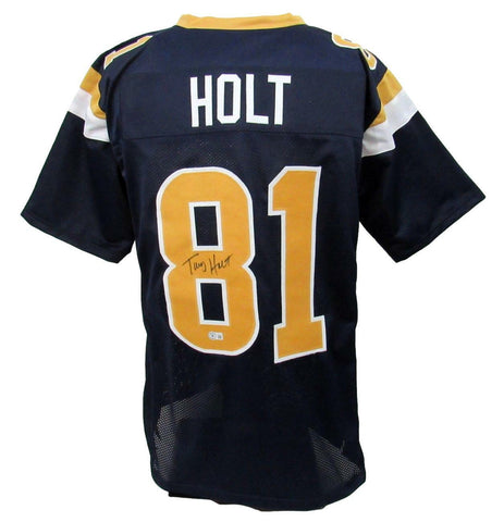 Torry Holt Signed/Autographed St. Louis Rams Custom Jersey Beckett 159444