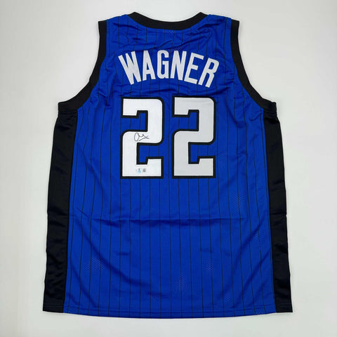 Autographed/Signed Franz Wagner Orlando Blue Basketball Jersey Beckett BAS COA