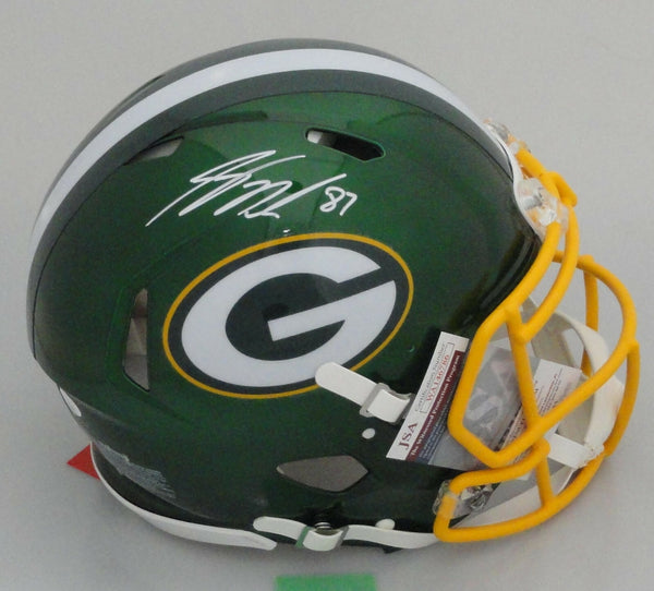 Packers JORDY NELSON Signed Full Size FLASH Speed Authentic Helmet AUTO JSA