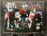 Karl Mecklenburg Autographed 8x10 Photo with Plaque -- Denver Broncos BAS COA