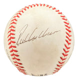 Richie Ashburn Rick Wise Al Holland Signed Official NL Baseball BAS AC22621
