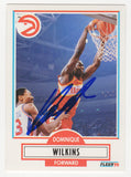 Dominique Wilkins Signed Atlanta Hawks 1990-91 Fleer Basketball Card #6 (SS COA)