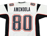 PATRIOTS DANNY AMENDOLA AUTOGRAPHED SIGNED WHITE JERSEY BECKETT WITNESS 221079