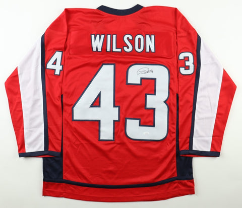 Tom Wilson Signed Washington Capital Home Jersey (JSA) 2018 Stanley Cup Champ