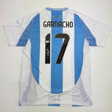 Autographed/Signed Alejandro Garnacho Argentina Blue Jersey Beckett COA #2