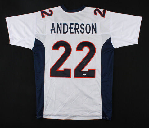 C J. Anderson Signed Broncos Jersey (JSA COA) Super Bowl "L" Champ /Running Back