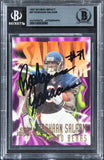 Bears Rashaan Salaam Authentic Signed 1997 Skybox Impact #97 Card BAS Slabbed
