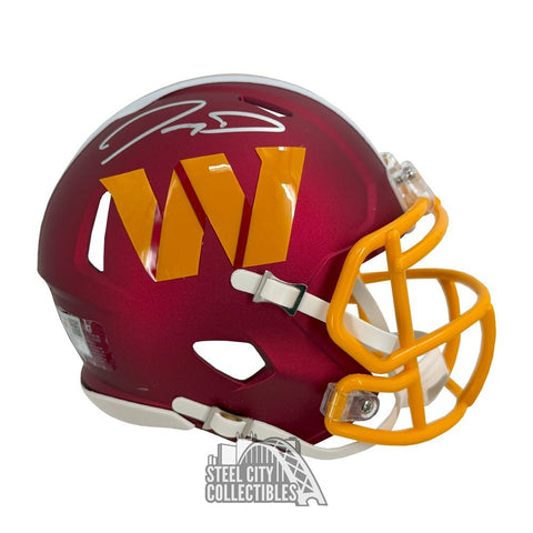 Jayden Daniels Autographed Commanders ALT 2025 Mini Football Helmet - Fanatics