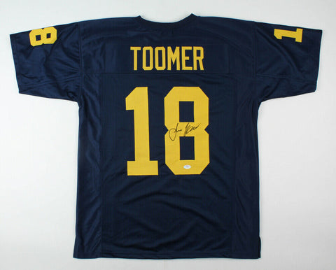 Amani Toomer Signed Michigan Wolverines Jersey (PSA COA) New York Giant Receiver