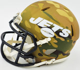 LADAINIAN TOMLINSON AUTOGRAPHED JETS CAMO MINI HELMET HOF 17 BECKETT 232615