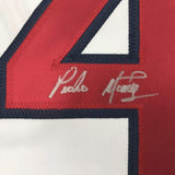 Autographed/Signed Pedro Martinez Boston White Baseball Jersey JSA COA