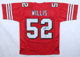 Patrick Willis Signed San Francisco 49ers Jersey (Beckett) 7xPro Bowl Linebacker