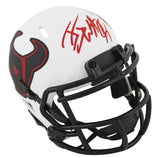 Texans J.J. Watt Authentic Signed Lunar Speed Mini Helmet BAS Witnessed