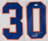 Ilya Sorokin New York Signed White Hockey Jersey JSA Hologram
