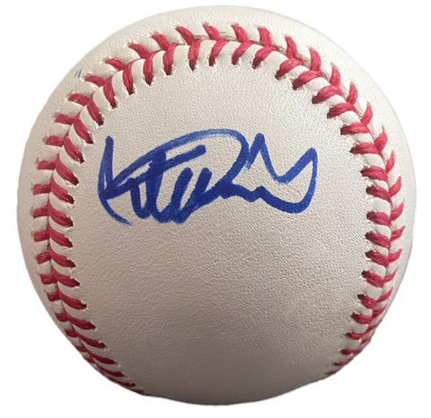 Ichiro Suzuki Autographed Yankees 3000th Hit Logo Authentic Baseball PSA