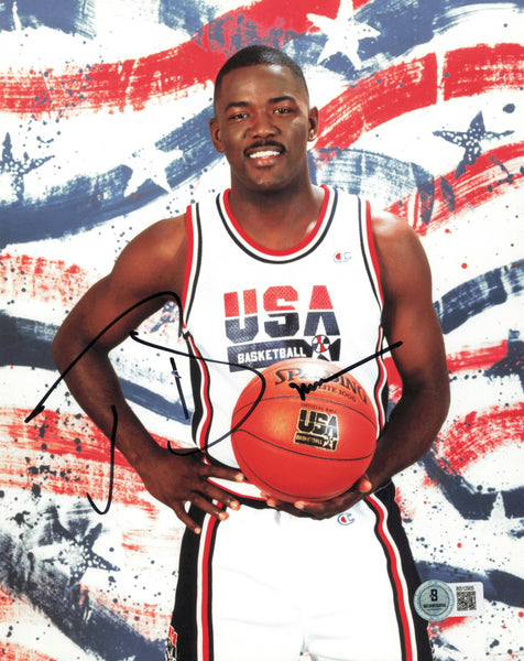 Joe Dumars Autographed Signed 8x10 Photo Team USA Beckett BAS QR #BS12905