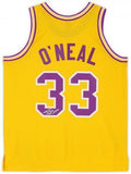 FRMD Shaquille ONeal LSU Tigers Signed Mitchell & Ness 1990 Home Swingman Jersey