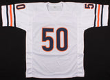 Mike Singletary Signed Chicago Bears White Jersey Inscribed "HOF 98" (JSA COA)