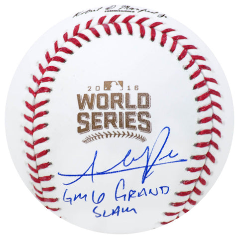 Addison Russell Signed Rawlings 2016 World Series Baseball w/Grand Slam (SS COA)