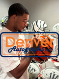JaMarr Chase Autographed Cincinnati Bengals SpeedFlex Helmet Beckett 48967