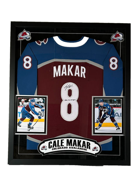 Cale Makar Autographed/Inscribed "2022 SC Champs" Breakaway Jersey - LSM COA