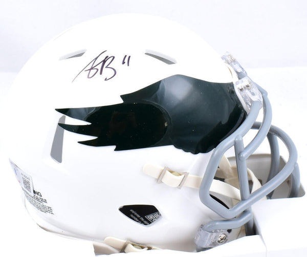 AJ Brown Signed Philadelphia Eagles 69 -73 Speed Mini Helmet-Beckett W – Super Sports Center