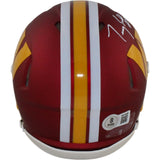 Timmy Smith Signed Washington Commanders 25 Alt Mini Helmet SB XXI Beckett 55038