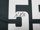 EAGLES BRANDON GRAHAM & MILTON WILLIAMS AUTOGRAPHED SB STATS JERSEY STRIP SACK